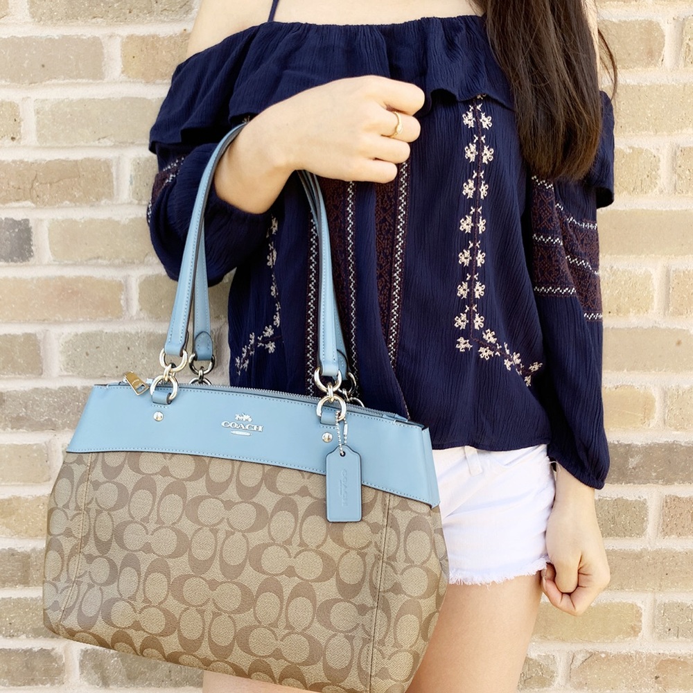 Gaby’sBags👜💕-NWT Coach Satchel&Crossbody Blue - Picture 3 of 3